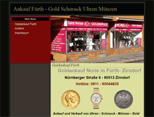 Tablet Screenshot of goldankauf-fuerth.de